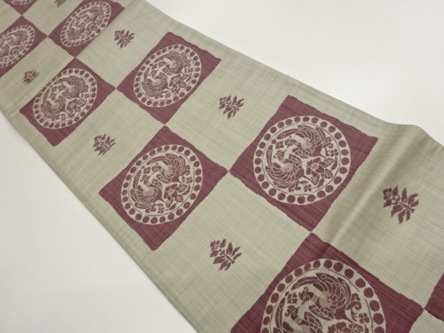 JAPANESE FUKURO OBI / WOVEN PHOENIX
